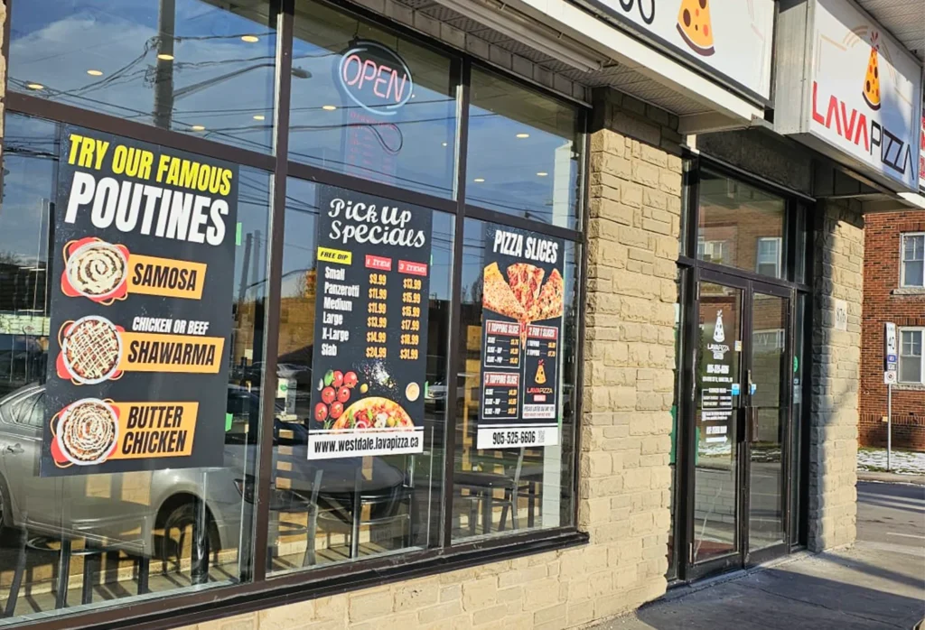 Lava Pizza Westdale Storefront Hamilton