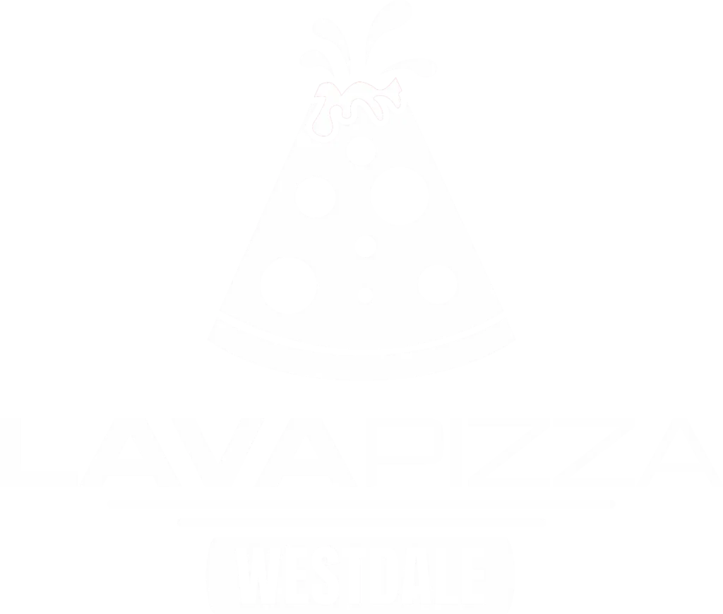 Lava Pizza Westdale Logo White